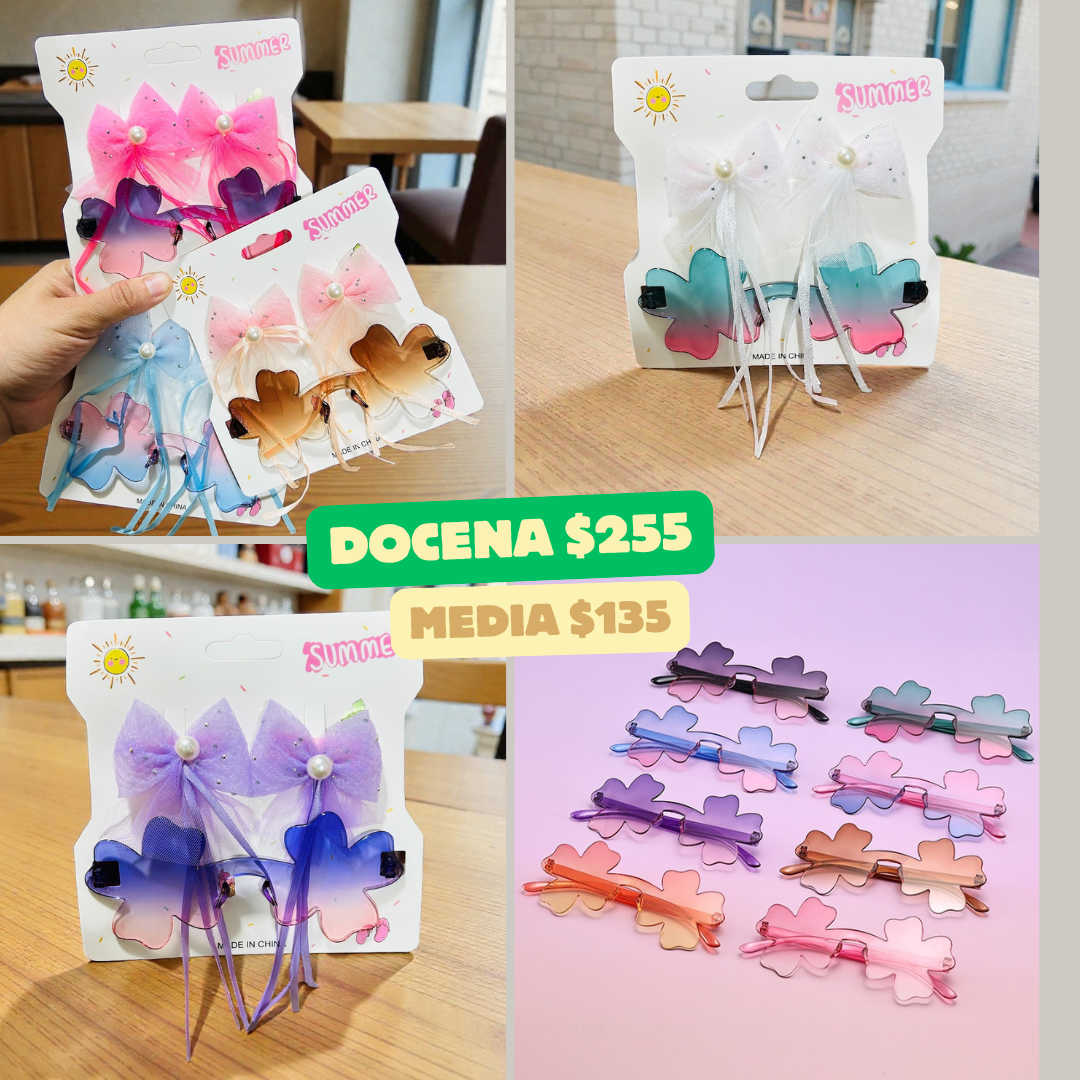 lente con moños, codigo a135