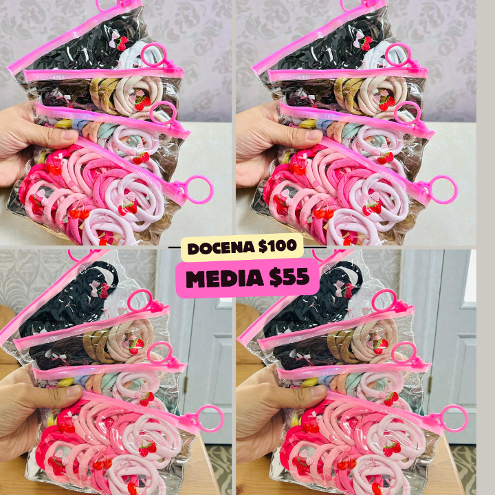 bolsa de ligas de tela, de colores, codigo a14bis