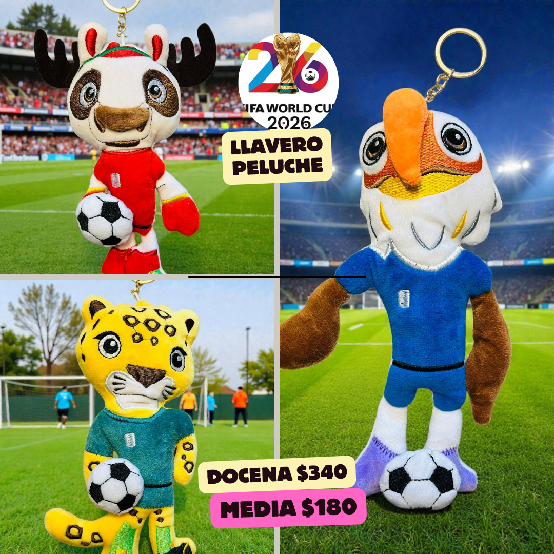 llavero de las mascotas del mundia en peluche, codigo a214