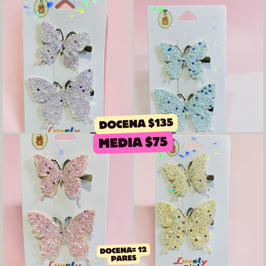 mariposa de piedras en pares, codigo a711bis