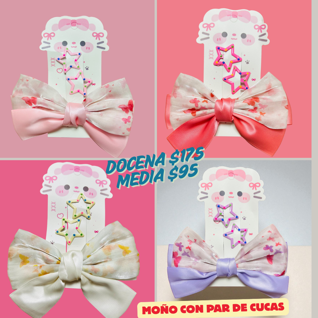 Moño con par de cucas, codigo a275