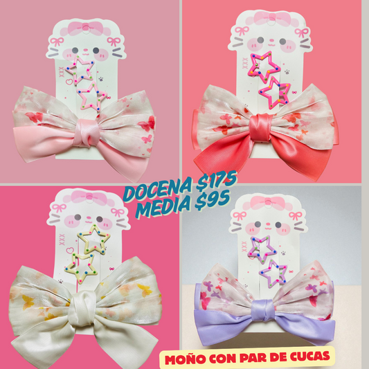 Moño con par de cucas, codigo a275