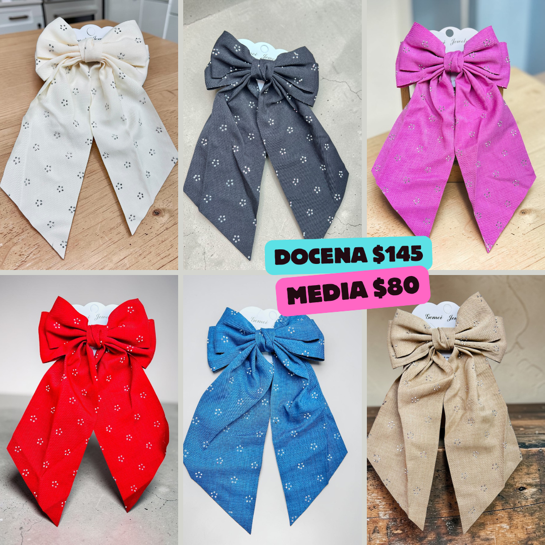 moños con piedras, codigo a36