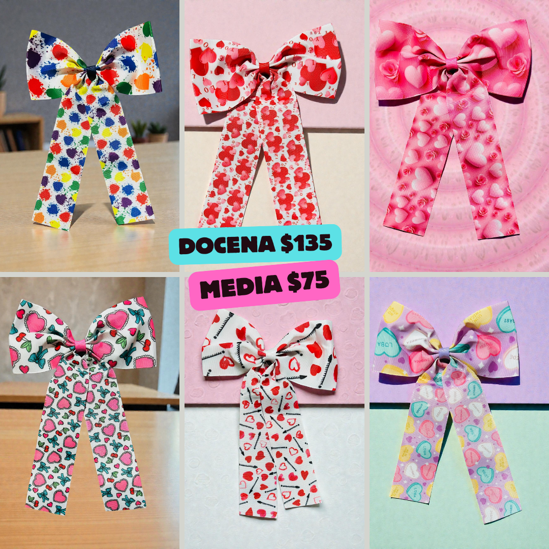 Moño de corazones, codigo a308