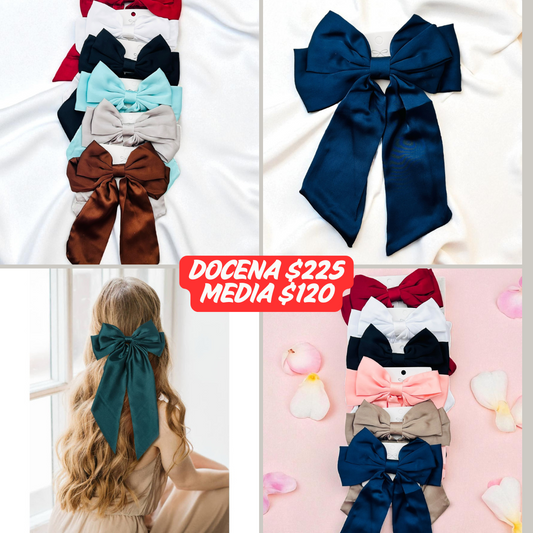 Moño mediano, variedad de colores, codigo a299