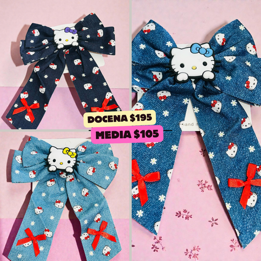 moño con diseño de kitty, codigo a193