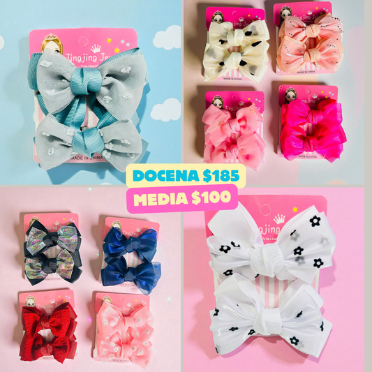 Moños de niña en par, codigo a40