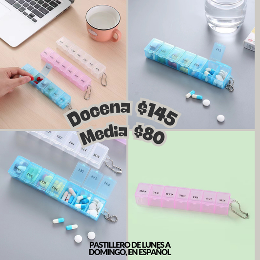 pastillero de lunes a domingo, codigo a48