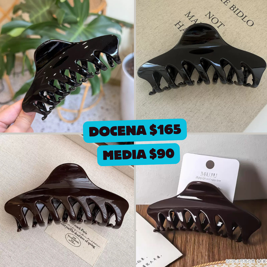 pinza dientes en negro y cafe, codigo a36