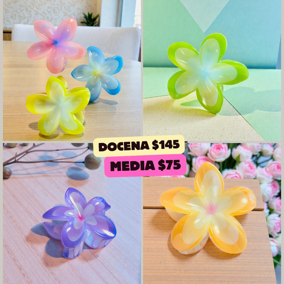 pinza hawaiana con centro degradado, codigo a308