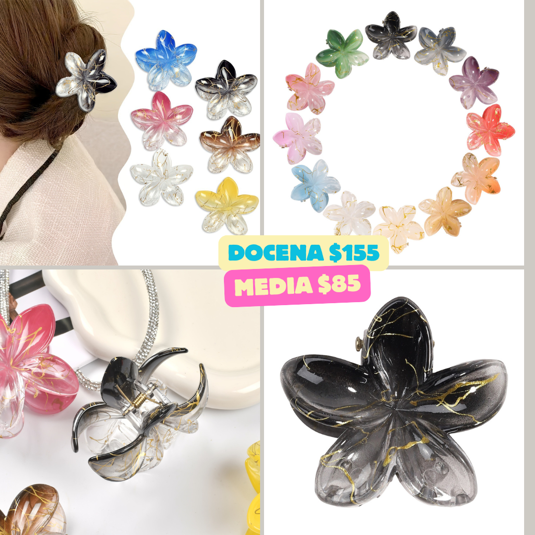 pinza hawaiana rayada de colores, codigo a50