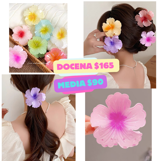 pinza de pEtalos de colores, grande, codigo  a92