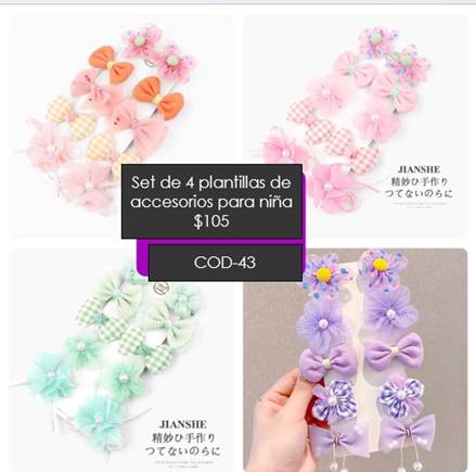 Moños de niña – accesorios al mayoreo julia