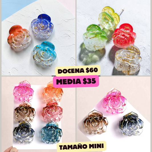 pinzas chicas de flor, codigo a91