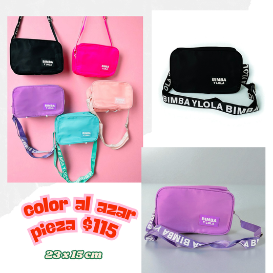 Bolso bimba, 15 x 15 cm, colores al azar, codigo a94