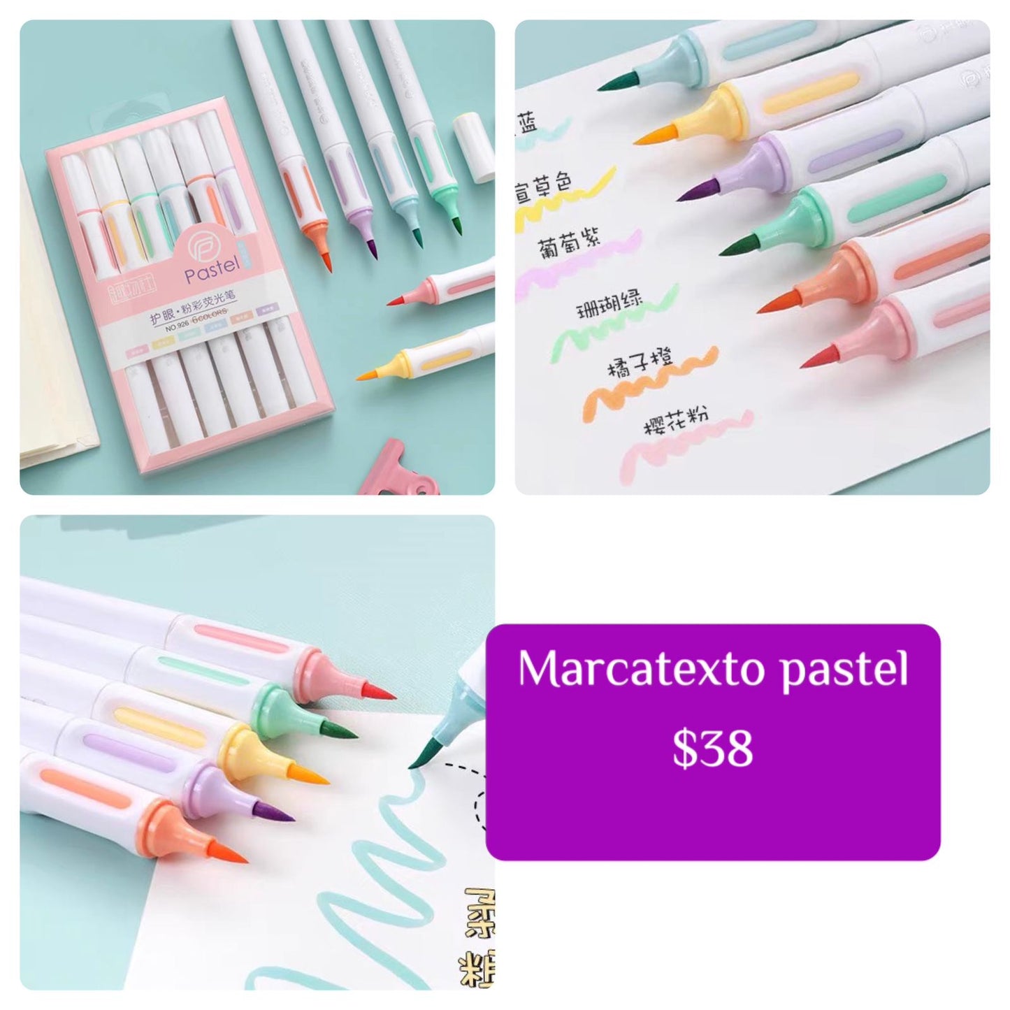 Marcatexto pastel A403