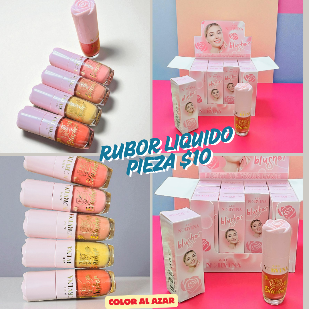 Rubor liquido, tonos al azar, codigo a33bis