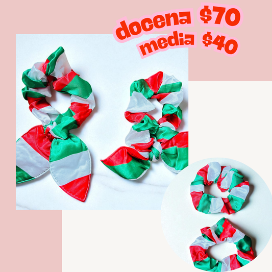 Scrunchie patrio, con 2 modelos, codigo a207