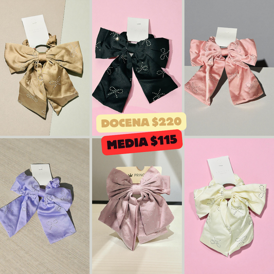 scrunchie moño con diseño coquetee, codigo a260