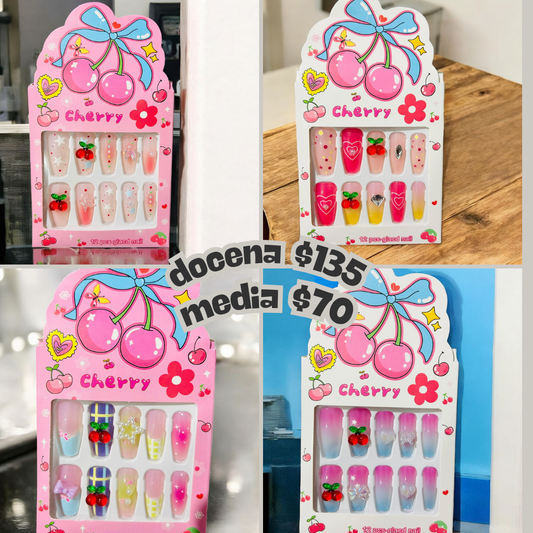 Uña cereza infantil, codigo a106