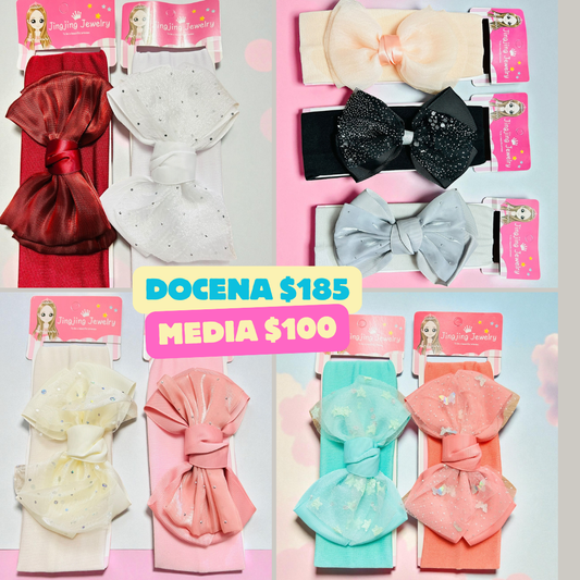 Valerina de bebe de moños, diferentes colores, codigo a294